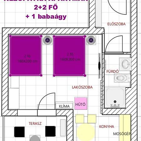 Kleopatra Apartman Hajdúszoboszló Buitenkant foto
